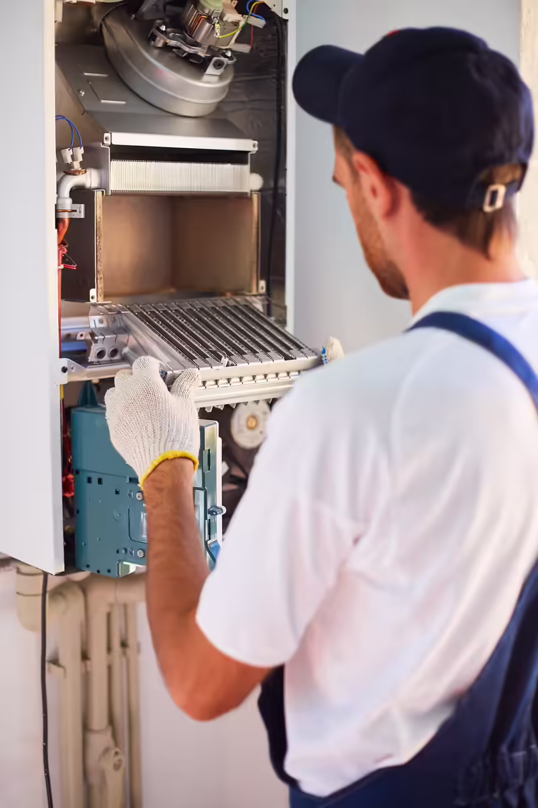 repair and cleaning of the gas boiler
